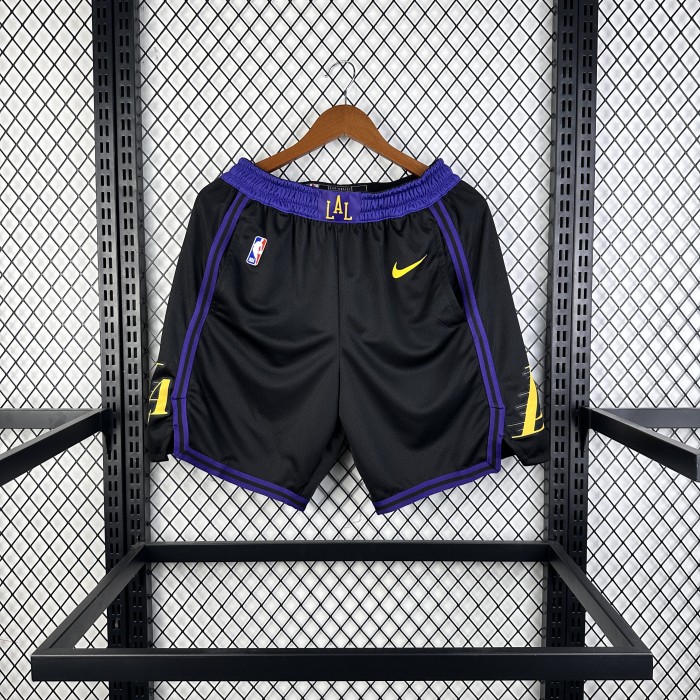 Los Angeles Lakers Team Basketball Shorts Black City Edition 19/20