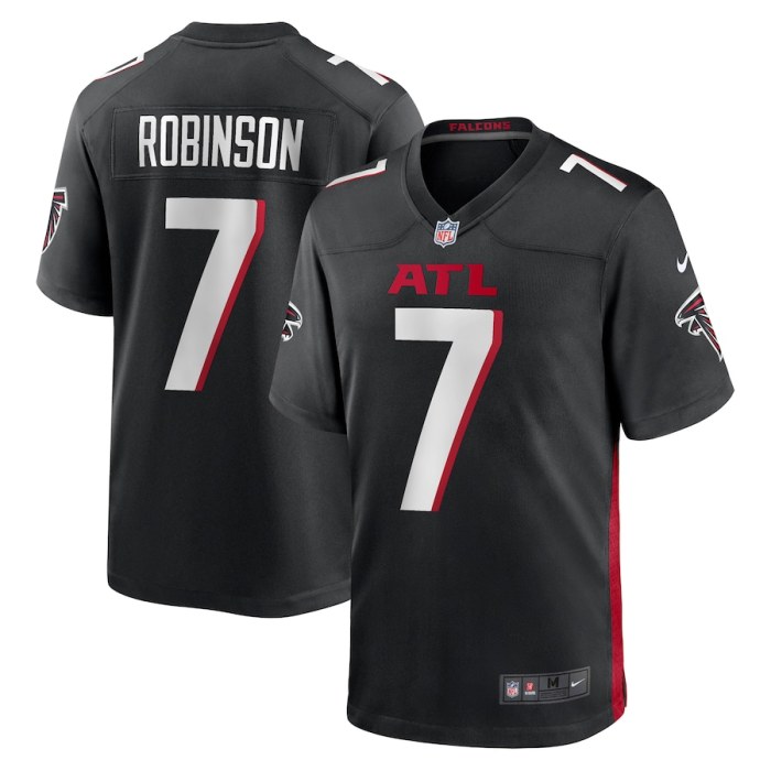 Atlanta Falcons Jersey Black NO.7 ROBINSON