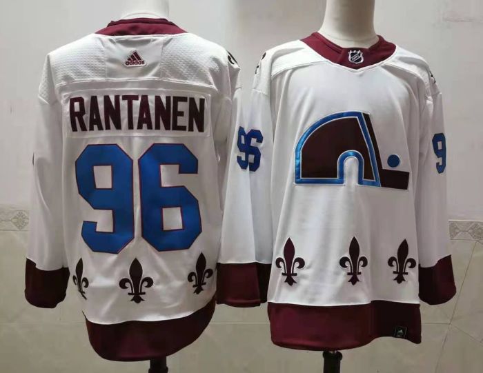 Colorado Avalanche Jersey Reverse Retro White 20/21 NO.96 RANTANEN