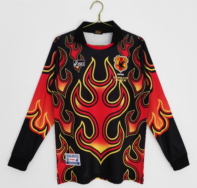 Japan Retro Home Goalkeeper Long Sleeve Jersey 1998