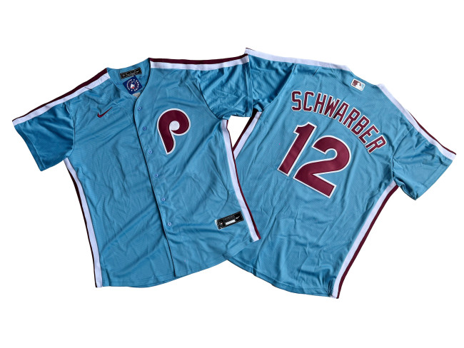 Philadelphia Phillies Limited Jersey Blue Fan Version NO.12 SCHWARBER