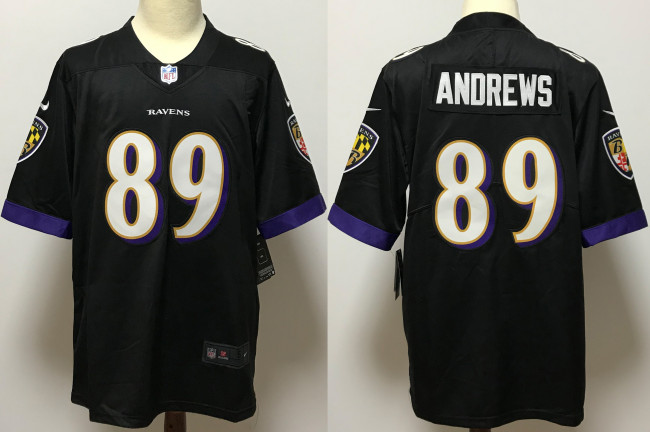 Baltimore Ravens Jersey Black NO.89 ANDREWS