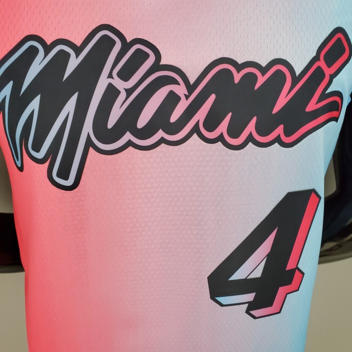 Victor Oladipo Miami Heat Swingman Jersey Pink Blue