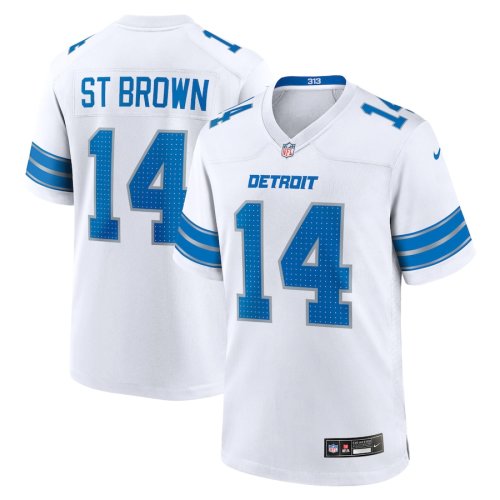 Detroit Lions Jersey White New style NO.14 ST BROWN