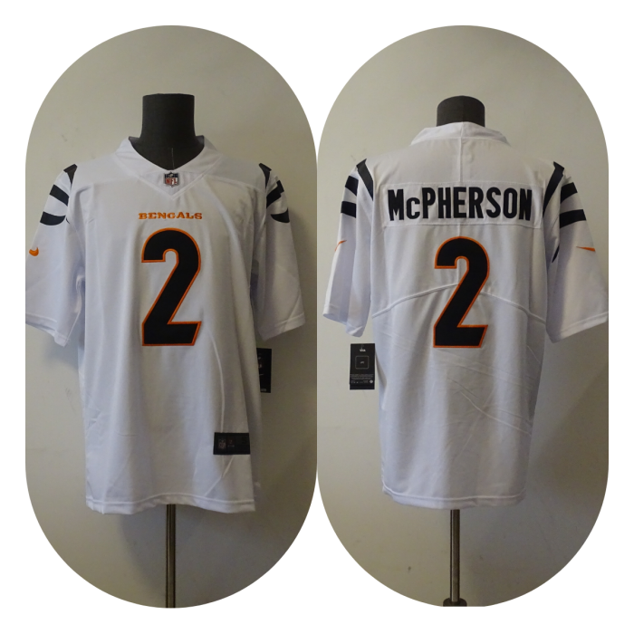 Cincinnati Bengals Jersey White NO.2 McPHERSON