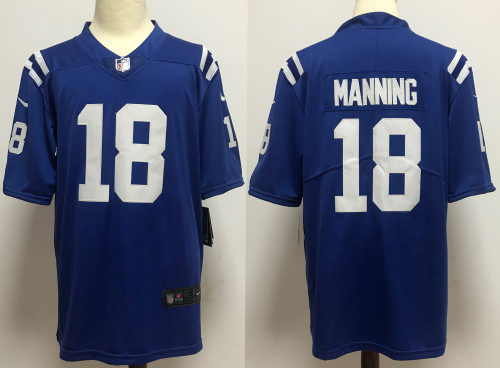 Indianapolis Colts Alternate Jersey Blue NO.18 MANNING