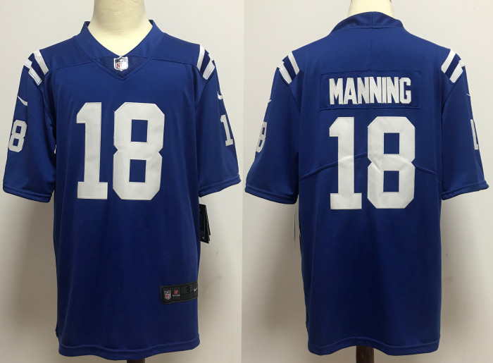 Indianapolis Colts Alternate Jersey Blue NO.18 MANNING