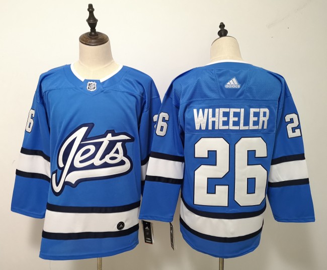 Winnipeg Jets Reverse Retro Jersey Blue NO.26 WHEELER