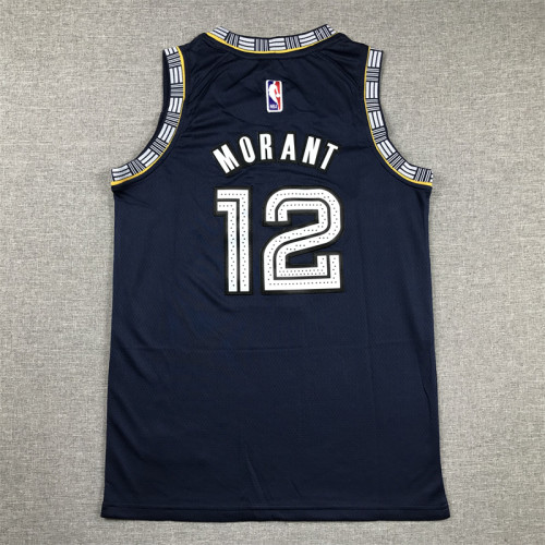 Memphis Grizzlies Kid Jersey Blue City Edition 21/22 NO.12 MORANT