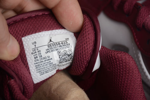 Air Jordan 1 Low Bordeaux Cherrywood/Red/Grey 553558-615
