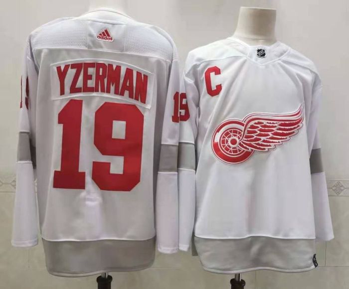 Detroit Red Wings Home Jersey White 2024 NO.19 YZERMAN
