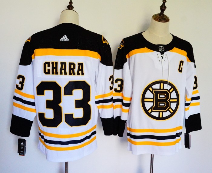 Boston Bruins 19/20 Alternate Player Jersey White NO.33 CHARA