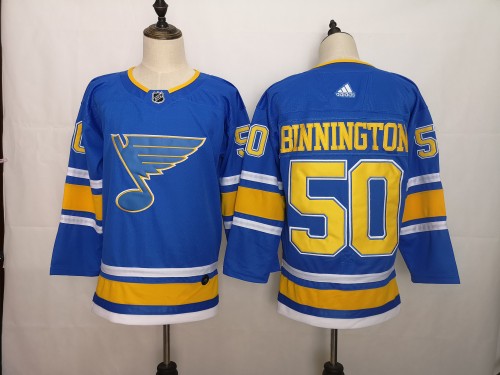 St. Louis Blues 2022 Winter Classic Player Jersey Blue NO.50 BINNINGTON