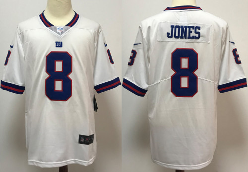 New York Giants Limited Jersey White NO.8 JONES