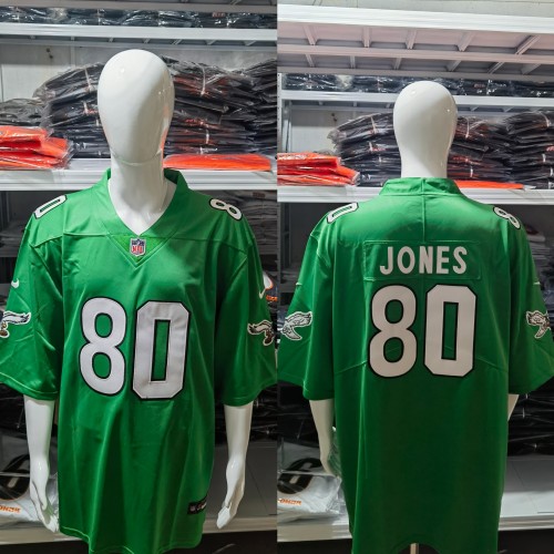 Philadelphia Eagles Retro Edition Grass Green 2023 NO.80 JONES