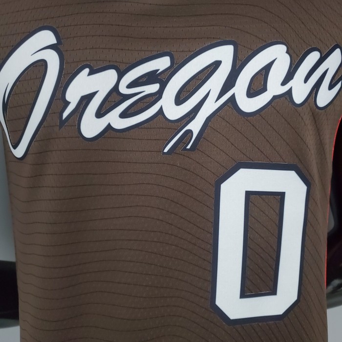 Damian Lillard Portland Trail Blazers Swingman Jersey Brown