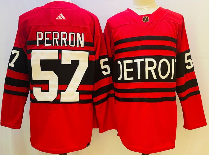 Detroit Red Wings Reverse Retro Replica Jersey Red NO.57 PERRON