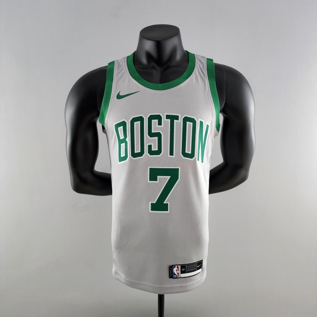 Jaylen Brown Boston Celtics Platinum Swingman Jersey Grey