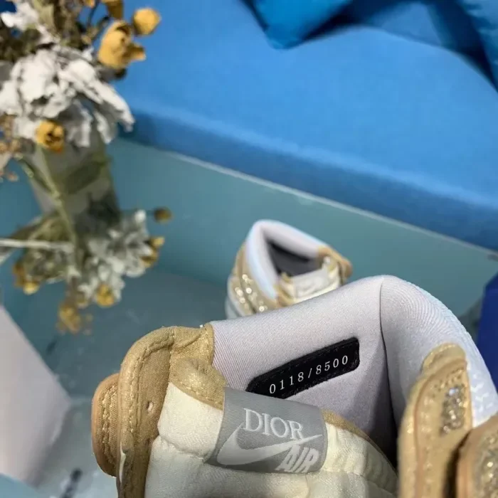 Air Jordan 1 Diamond DIY Gold White