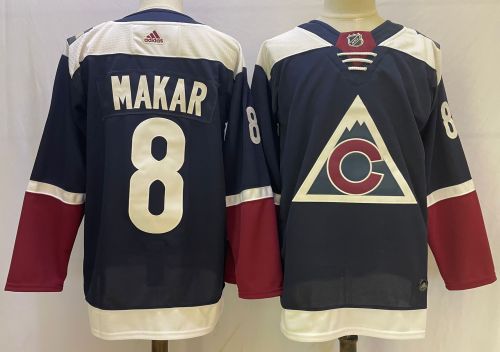 Colorado Avalanche Alternate Jersey Navy NO.8 MAKAR