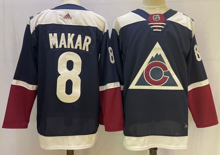 Colorado Avalanche Alternate Jersey Navy NO.8 MAKAR