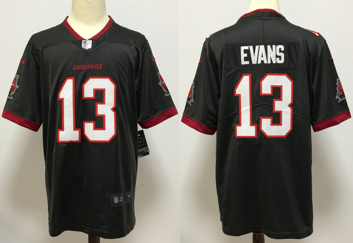 Tampa Bay Buccaneers Alternate Game Jersey Grey NO.13 EVANS