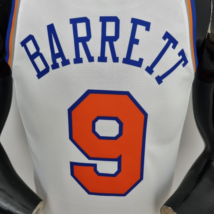 RJ Barrett New York Knicks 75th Anniversary Swingman Jersey White