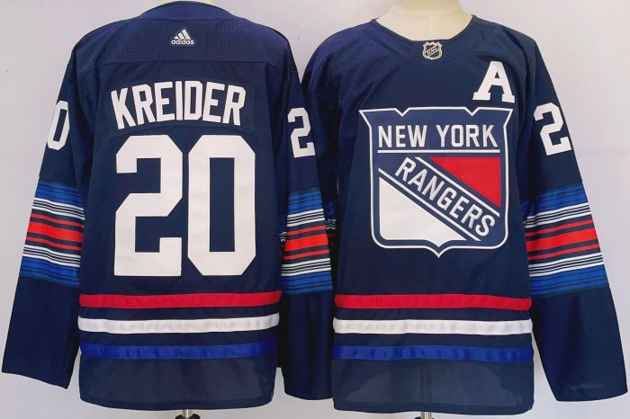 New York Rangers Alternate Jersey Navy 23/24 NO.20 KREIDER