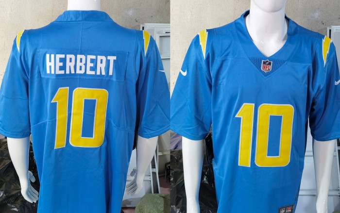 Los Angeles Chargers Game Jersey Blue NO.10 HERBERT