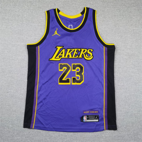 Los Angeles Lakers KIds Jersey Purple Statement Edition NO.23 JAMES