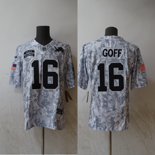 Dallas Cowboys Jersey Navy Salute NO.16 GOFF