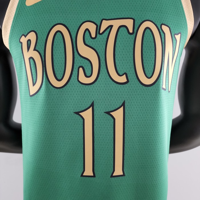 Kyrie Irving Boston Celtics Platinum City Edition Green Swingman Jersey 2020