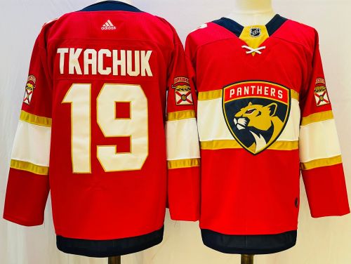 Florida Panthers  2024 Stanley Cup Champions Home Jersey Red NO.19 TKACHUK