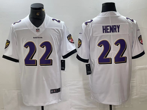 Baltimore Ravens Jersey White NO.22 HENRY