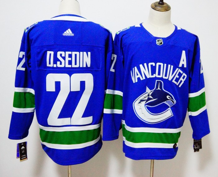 Vancouver Canucks Home Jersey Blue NO.22 D.SDEIN