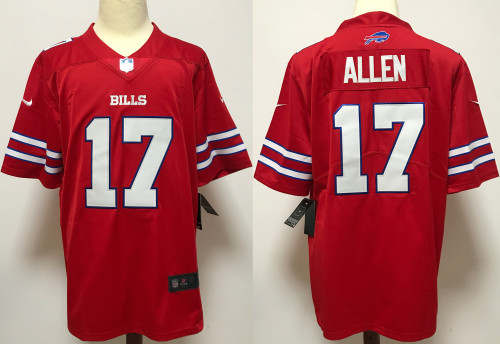 Buffalo Bills Jersey Limited Red NO.17 ALLEN