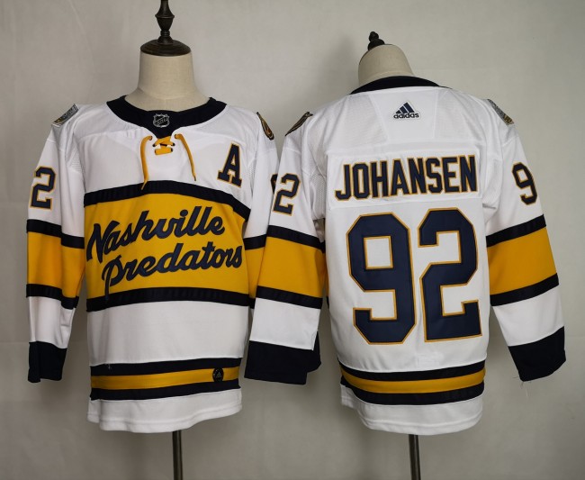 Nashville Predators 2022 NHL Stadium Series White NO.92 JOHANSEN