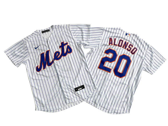 New York Mets Alternate Jersey White Fan Version NO.20 ALONSO