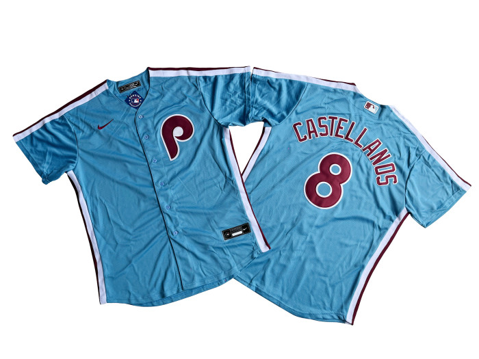 Philadelphia Phillies Limited Jersey Blue Fan Version NO.8 CASTELLANOS
