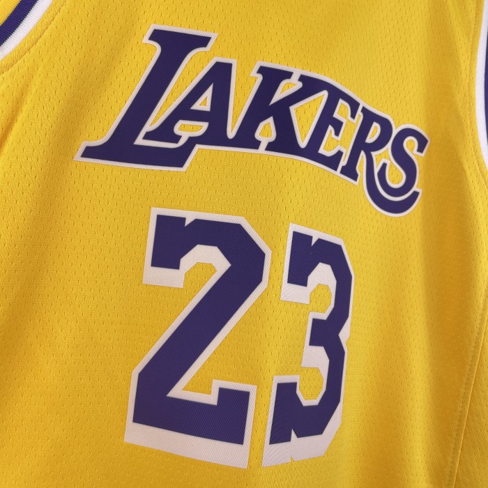 Los Angeles Lakers Kids Jersey Yellow Icon Edition 22/23 NO.23 JAMES