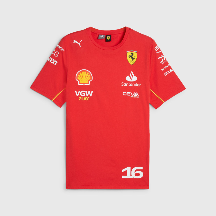 2024 Ferrari Racing T-Shirt Red NO.16