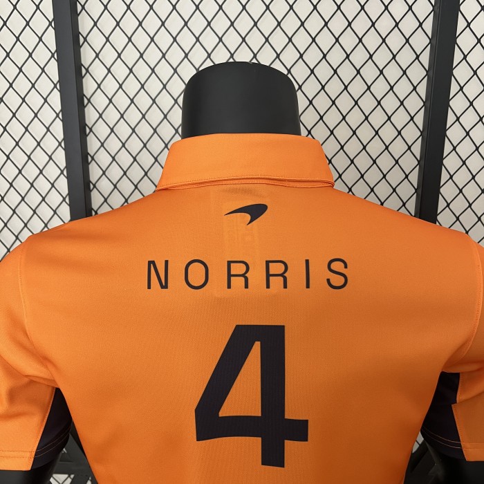 McLaren Polo Shirt Orange NO.4 NORRIS