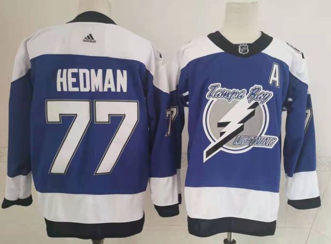 Tampa Bay Lightning Jersey Special Edition Blue 20/21 NO.77 HEDMAN