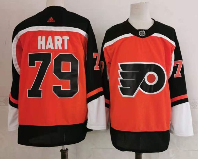 Philadelphia Flyers Vintage 90s Jersey Orange NO.79 HART