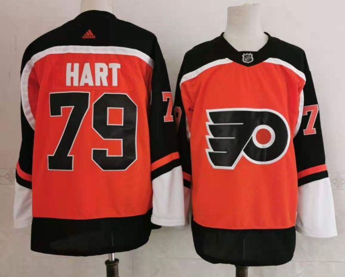 Philadelphia Flyers Vintage 90s Jersey Orange NO.79 HART