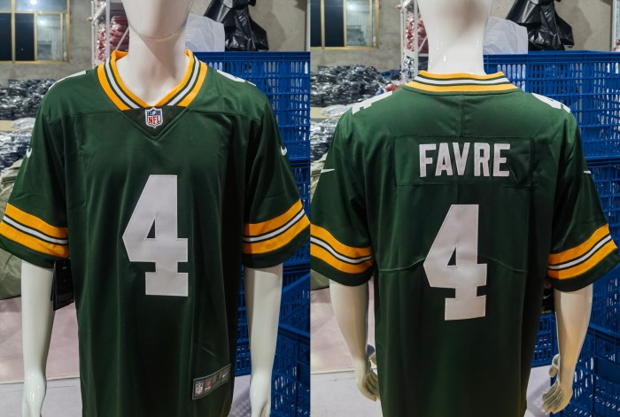 Green Bay Packers Jersey Replica Green 1996 NO.4 FAVRE