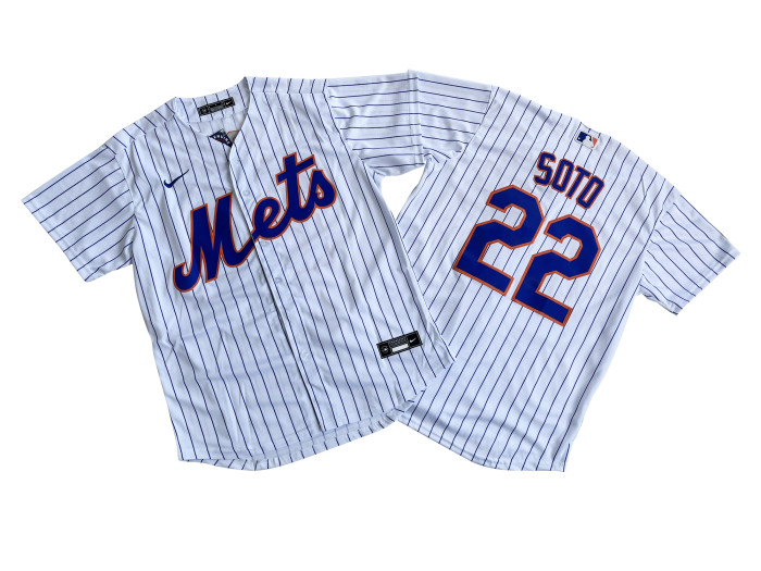 New York Mets Alternate Jersey White Fan Version NO.22 SOTO
