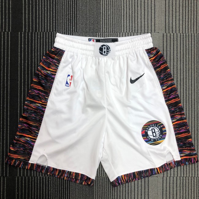 Brooklyn Nets White Shorts City Edition  19/20