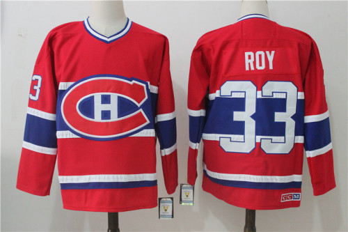 Montreal Canadiens Home Breakaway Jersey Red NO.33 ROY