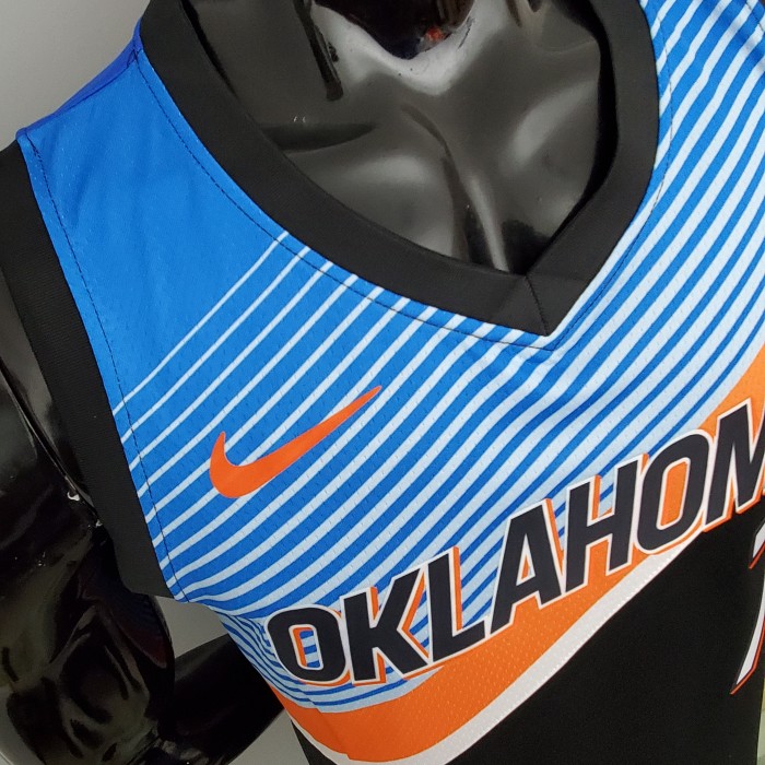 Carmelo Anthony Oklahoma City Thunder City Edition Swingman Jersey Black